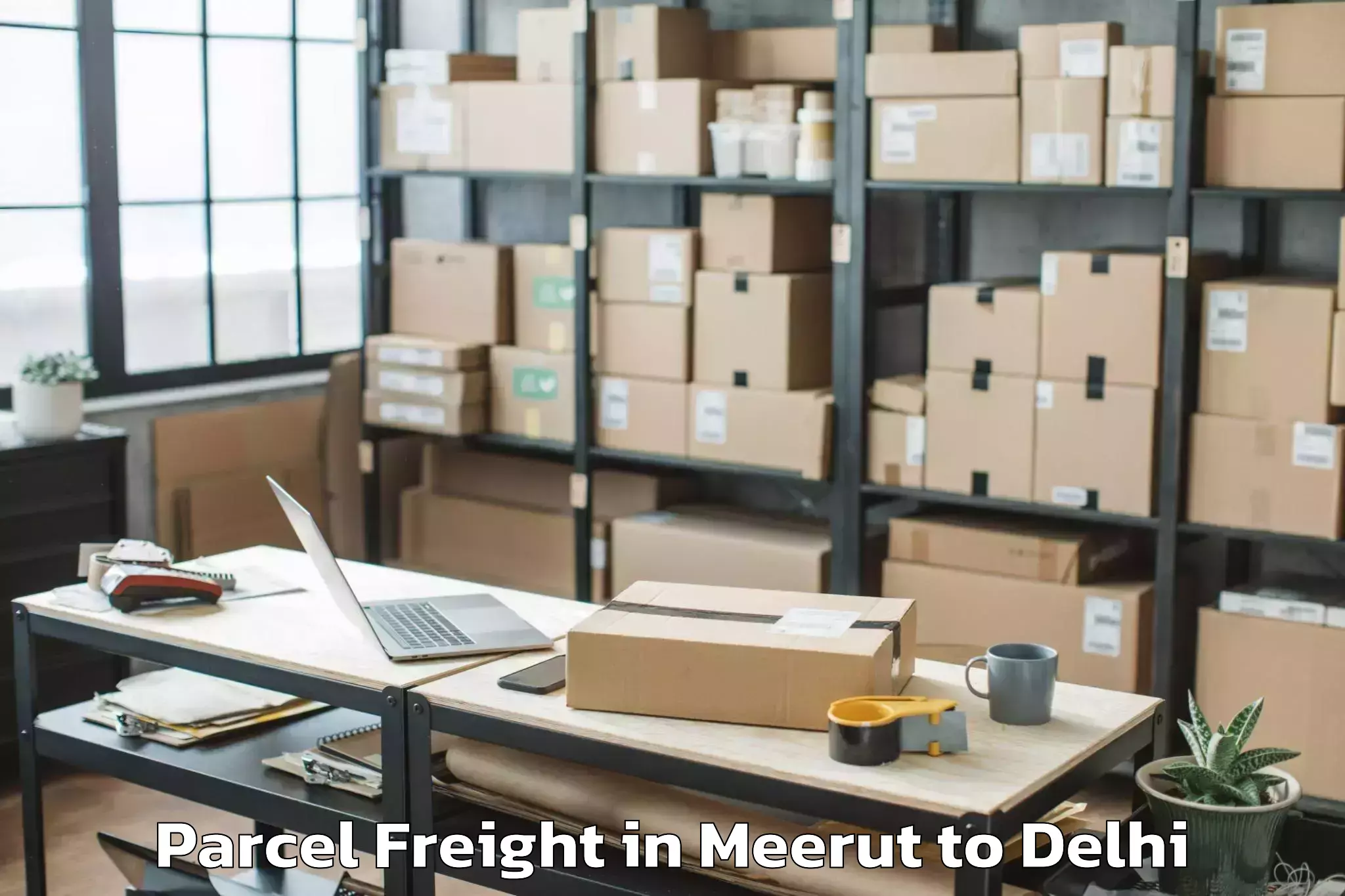 Book Your Meerut to Nangloi Jat Parcel Freight Today